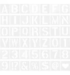 64 Pieces 5 Inch Letter Stencils Alphabet Number Reusable Plastic New. Fixed Price $11.99.