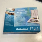 Sennelier French Watercolor Set Travel Size La Petite Aquarelle 12 Half Pans. Fixed Price $43.99.