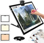 Yingwond Wireless Rechargeable A3 Led Light Pad W/built-in Foldable Black. Fixed Price $81.77.