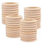 40 Pack Unfinished Wooden Rings Natural 3.1 Inch Craft For Diy Cra.... Fixed Price $35.64.
