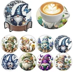 Mrpwnle 8 Pack Diamond Art Coasters Kits - Gnomes 3.9X3.9IN,. Fixed Price $14.64.