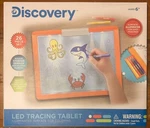 New Discovery Kids Led Illuminated Tracing Tablet 34 Piece Set W/pencils Paper. Fixed Price $23.85.