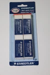 Vintage Staedtler Mars Premium Plastic Erasers 52650BK4 Nos 4PC. Fixed Price $9.99.