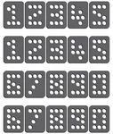 Rhinestone Genie Numbers-block .75" Magnetic Template, Black. Fixed Price $13.88.