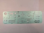 Pickett No. 1612 Electronics, Jr. Template Stencil (used). Fixed Price $10.75.