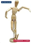 Hsomid 12'' Artists Wooden Manikin Jointed Mannequin Perfect For Home Decoration. Fixed Price $17.69.