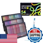Acrylic Painting Gel Pens 54 Colors With 1MM Bullet Tip, For Adul. Fixed Price $43.43.