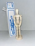 Us Art Supply 8" Male Manikin Wooden Mannequin Figure Drawing Damaged Box. Fixed Price $8.87.