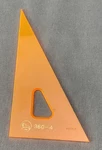 Lion 360-4 Drafting Triangle 30/60/90 Fluorescent Orange T0300. Fixed Price $12.38.