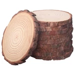 10 Pcs 6-8 Inch Unfinished Wood Slices For Centerpieces,natural Rounds F.... Fixed Price $44.80.