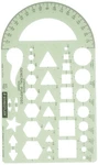 Staedtler Template, Geometric Shapes/symbols, Protractor, Inch Scale, 9.5 X 5.... Fixed Price $15.22.