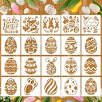 Howaf 20 Easter Stencils For Painting On Wood Reusable, Eggs Bunny Cra.... Fixed Price $16.43.