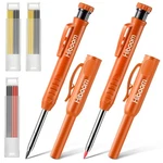 Hiboom 2 Pack Solid Carpenter Pencils With Cap And 18 Refills, Long No.... Fixed Price $18.42.