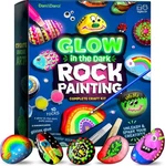 Dan Darci Kids Rock Painting Kit Glow The Dark Gifts Arts Crafts For Boys. Fixed Price $32.85.