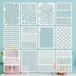 Ootsr 12PCS Drawing Painting Stencils, Template For Crafts Re.... Fixed Price $18.02.