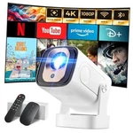 Projector Auto Focus & 1080P Native Bulit-in Apps 4K White. Fixed Price $132.68.