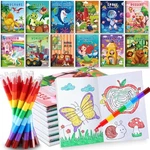 Benlouis Books For Kids With Stacking Crayons Set Mini Coloring.... Fixed Price $27.35.