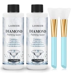 Lanbeide Updated Diamond Painting Sealer 200ML With Silicone X 2, Clear. Fixed Price $21.82.