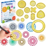 Chivao Spiral Art Gear Geometric Ruler Circle Template For Drawing Plastic Te.... Fixed Price $17.89.