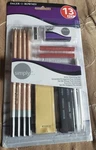 Used Dixon Daler-rowney 13 Pc Simply Artist Sketching Pencil Pastel Charcoal Set. Fixed Price $5.00.