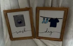New Ashland Laundry Wall Decor Set - 11.5" X 9.5". Fixed Price $14.17.