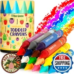 Tinygeeks Jumbo Crayons (18 Colors) Non-toxic, Washable For Toddlers. Fixed Price $20.90.