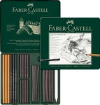 Faber-castell Pitt 112978 Charcoal Set In Metal Case Pieces, 24 Count. Fixed Price $35.99.