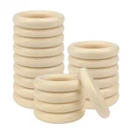 20 Pcs Unfinished Wooden Rings For Crafts, 70MM/2.7INCH Natural Wi.... Fixed Price $15.76.