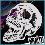 Human Skull #2 - Reusable Airbrush Stencil Template. Fixed Price $16.99.