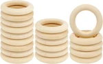20PCS Natural For Crafts, Macrame Diy, Wooden Rings.... Fixed Price $12.82.