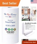 Durable 17.75" X 200' Acid-free Art Easel Paper Roll For Kids' Crafts. Fixed Price $26.94.