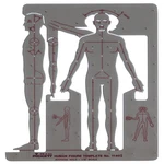 Pickett Male Human Figure Template 1140I. Fixed Price $41.49.