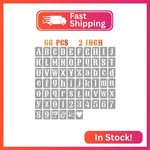 Asmpio 2 Inch Alphabet Letter Stencils Kits, 66 Pcs Drawing Templates For Painti. Fixed Price $14.20.