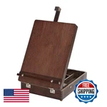 Kingart Adjustable Sketchbox Easel Premium Beechwood Espresso Stain. Fixed Price $49.54.