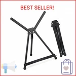 Falling Art Aluminum 15" 21" Tabletop Easel Display, Black Tripod With Rub. Fixed Price $20.60.