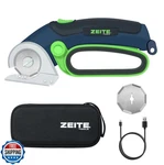 Zeite 4V Cordless Electric Scissors Cardboard Cutter With 2 Blades Storage Box. Fixed Price $69.88.