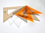 Pro Art 45/90-DEGREE Triangle 6"/8"/10" Clear/topaz/smoke/fluorescent New. Fixed Price $10.89.