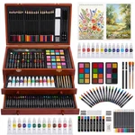 175 Piece Deluxe Art Set With 2 Drawing Pads Acrylic Paints Crayons Colored Penc. Fixed Price $46.88.