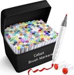 Caliart 180 Colors Fine & Broad Alcohol Markers Adult Artists Dual Tip. Fixed Price $69.99.