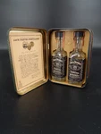 Jack Daniels Metal Tin Box With Empty 50 Ml Bottles 5.25" 3.75" 2". Fixed Price $13.00.