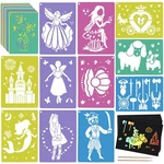 30 Pieces Stencils For Kids With Pcs Scratch Paper, 7 X 9.85 Inch Large Sid.... Fixed Price $31.67.