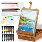 Falling Art 27PC Acrylic Paint Easel Set. Fixed Price $89.99.
