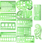 Ipxead 11 Piece Geometric Drawing Template 25 Cm 14.7 (various Sizes). Fixed Price $20.78.