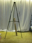 New 70"-37" Inch Black Av Audio-visual Direct 16102 Folding Tripod Display Easel. Fixed Price $14.99.