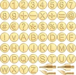 56 Pieces Wood Burning Tip Letter Set Including Alphabet.... Fixed Price $23.23.