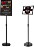Vaiigo 8.5 X 11 Inch Adjustable Pedestal Sign Poster Stand, Heavy Duty Floor. Fixed Price $28.00.