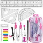 Maths Compasses Full Starter Geometry Kit With 2 Drafting Protractor. Fixed Price $15.28.