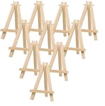 10 Pack Mini Display Easel (5 Inch) Wooden Artist Triangle Cards S.... Fixed Price $16.97.