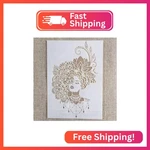 Tiamech A4 Reusable Mandala Lady Stencil For Painting - Jewellery Flower Hairsty. Fixed Price $10.09.