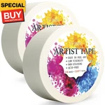 2 Packs White Artist Tape For Watercolor Paper Drafting Low Tack Masking. Fixed Price $17.11.